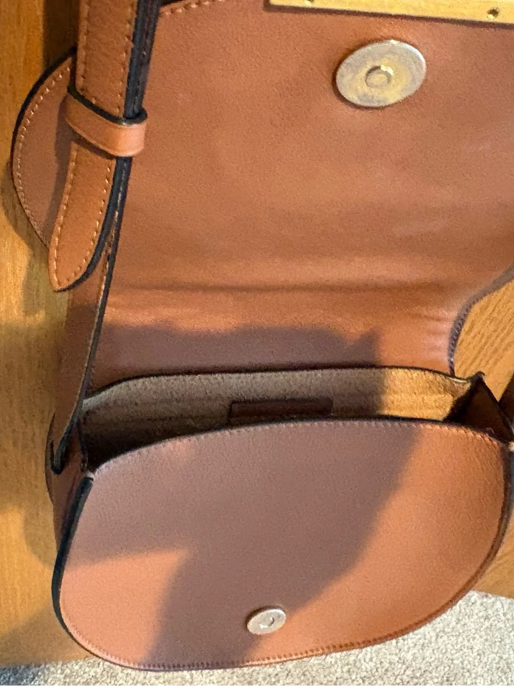 Cuyana Brown Leather Crossbody Saddle Bag - Women
